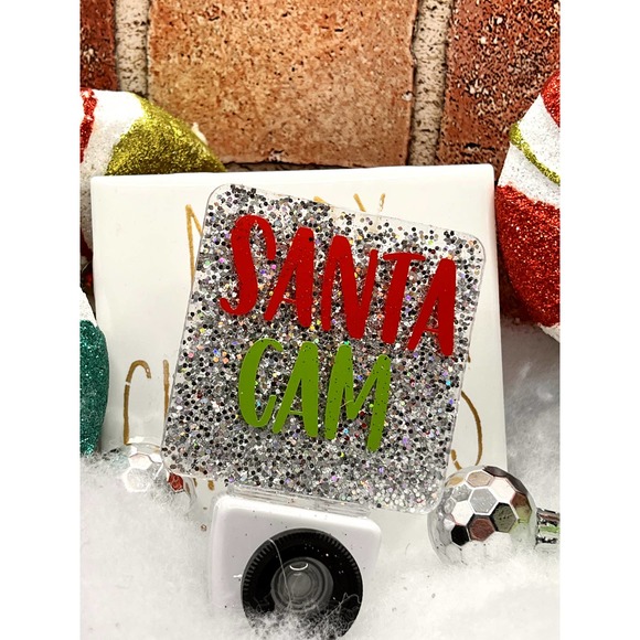Silver Glitter Santa Cam Night Light - Picture 3 of 5